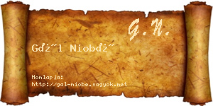 Gál Niobé névjegykártya